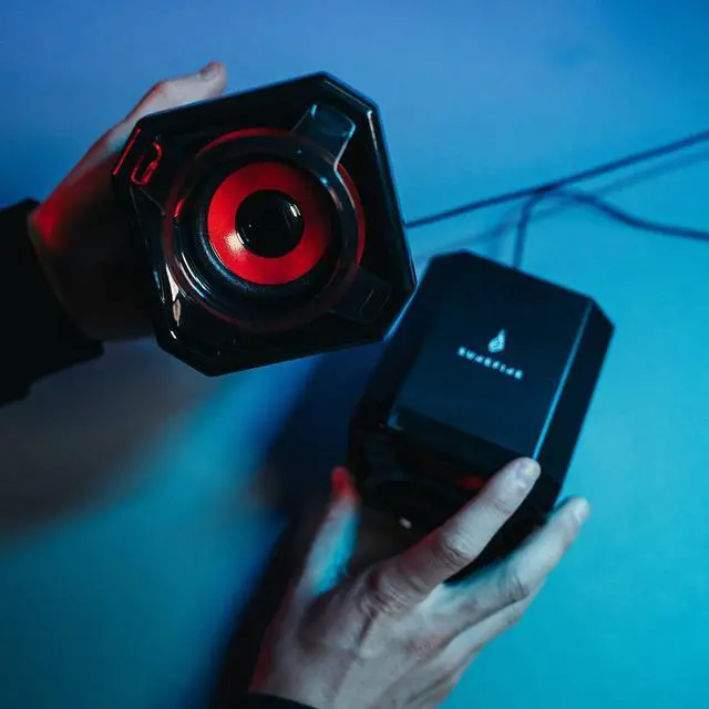 Alt view image 6 of 7 - Surefire Speaker Gator Eye - 5W stereo gaming speaker - USB 2.0 - Loudspeaker boxes for PC & Notebook & PlayStation & Xbox I USB gaming speaker - PC speaker I powered by Verbatim