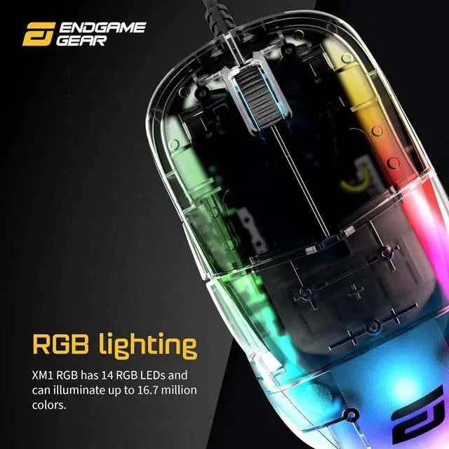 Alt view image 3 of 7 - ENDGAME GEAR XM1 RGB Dark Reflex Programmable Gaming Mouse Bundle with MPC 1200 Navy Blue Cordura Gaming Mouse Pad