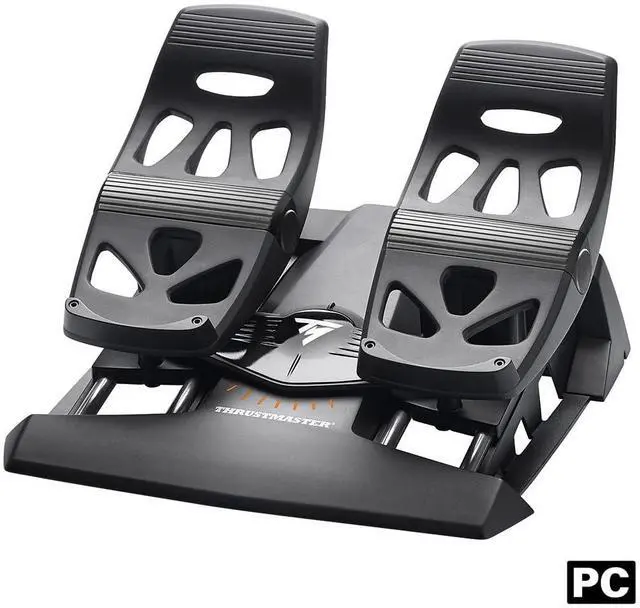 Alt view image 6 of 7 - THRUSTMASTER T.Flight HOTAS 4 (Compatible with PS5, PS4 and PC) & TFRP Rudder Pedals for Flight Simulators