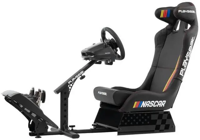 Alt view image 2 of 7 - Playseat Evolution Pro Sim Racing Cockpit | Comfortable Racing Simulator Cockpit | Compatible with All Steering Wheels & Pedals on The Market | Supports PC & Console |Nascar Edition