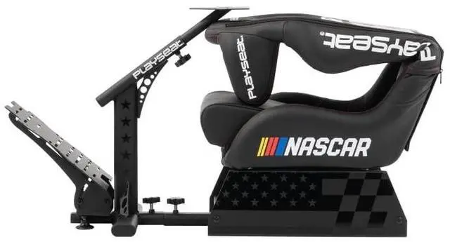 Alt view image 3 of 7 - Playseat Evolution Pro Sim Racing Cockpit | Comfortable Racing Simulator Cockpit | Compatible with All Steering Wheels & Pedals on The Market | Supports PC & Console |Nascar Edition