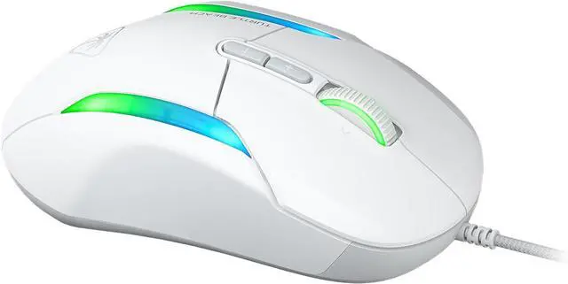 Alt view image 4 of 7 - Turtle Beach Kone II  Wired Ergonomic RGB Gaming Mouse, 26K DPI Optical Sensor, 100M Click Life Optical Switches, 23 Customizable Inputs, 4D Scroll Wheel, Pure PTFE Glides - Arctic White