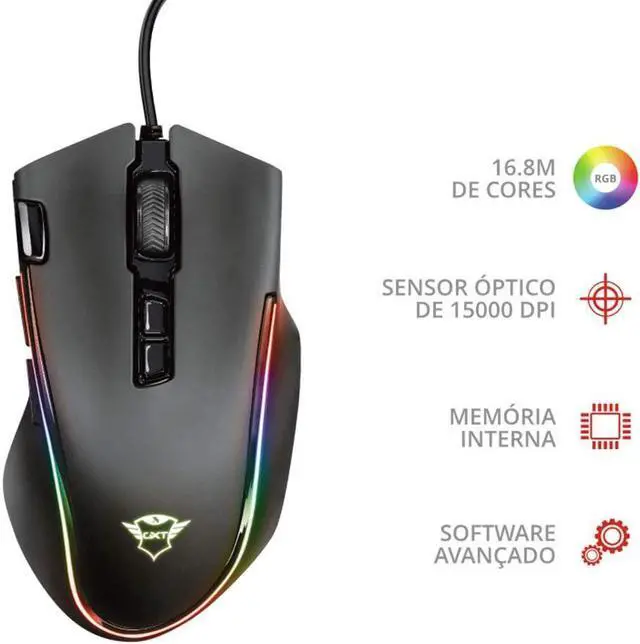 Alt view image 2 of 7 - Trust Gaming GXT 188 Laban RGB Mouse (Goods) Regular Warranty