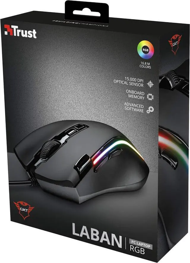 Alt view image 7 of 7 - Trust Gaming GXT 188 Laban RGB Mouse (Goods) Regular Warranty