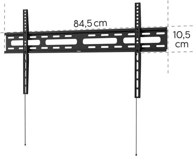 Alt view image 5 of 6 - Hama TV Wall Mount, Rigid, 229 cm (90") up to 60 kg, dist. Wall, 2.5 cm
