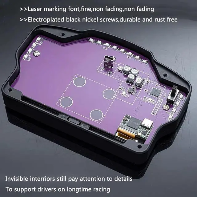 Alt view image 5 of 7 - Simulator LCD Dashboard Racing Dash Mode for Euro Truck 2 Simulator Modification For Logitech/Thrustmaster/MOZA Base;Speed Display Meter for G920/G923/T300RS/T248X/R5 /R6/R9/R12