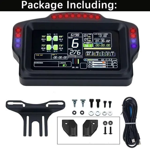 Alt view image 6 of 7 - Simulator LCD Dashboard Racing Dash Mode for Euro Truck 2 Simulator Modification For Logitech/Thrustmaster/MOZA Base;Speed Display Meter for G920/G923/T300RS/T248X/R5 /R6/R9/R12