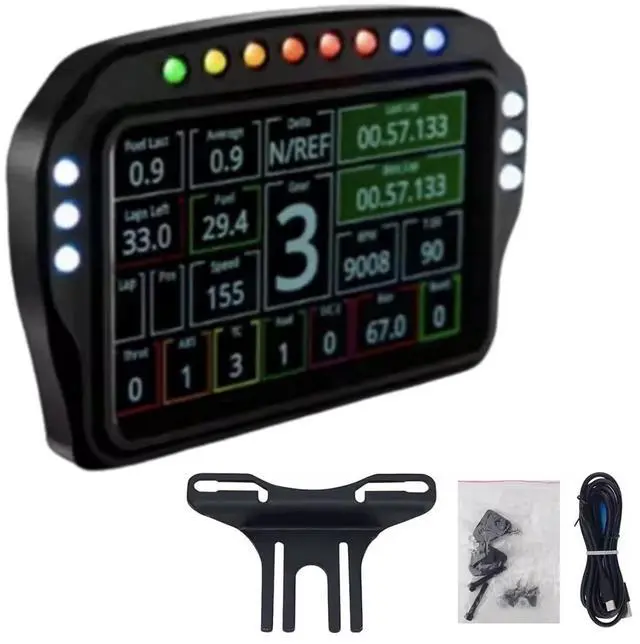 Main image of Simulator LCD Dashboard Racing Dash Mode for Euro Truck 2 Simulator Modification For Logitech/Thrustmaster/MOZA Base;Speed Display Meter for G920/G923/T300RS/T248X/R5 /R6/R9/R12