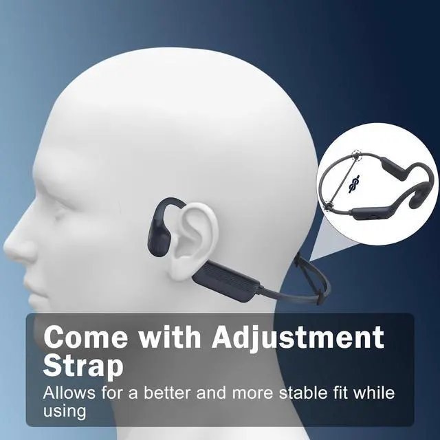 Alt view image 6 of 7 - Swimming Headphones-Bone Conduction Headphones, IP68 Waterproof Open Earphones, LiteSurge Bluetooth 5.4 Underwater Sport Earbuds with 32 GB MP3 Memory for Swimming, Marathon-Grey