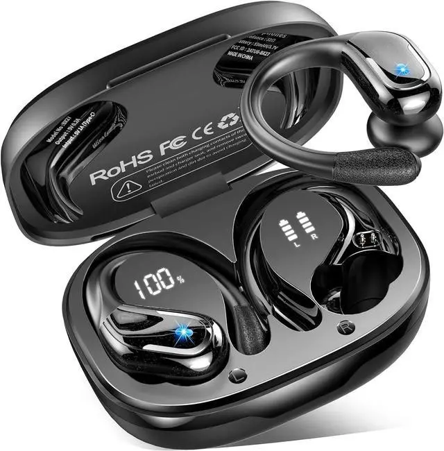 Main image of Wireless Earbuds Sport, Bluetooth 5.4 Headphones 2024 Bluetooth Earbuds with 75Hrs Stereo, 4 ENC Mic, Over-Ear Buds with Earhooks Noise Canceling Earphones , IP7 Waterproof Headset for Workout/Running