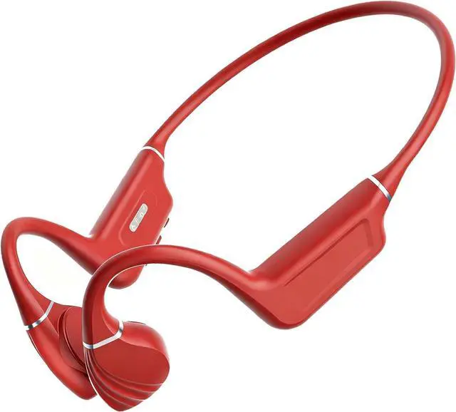 Main image of New Open-Ear Bone Conduction Headphones,Bluetooth 5.4 & 32GB Memory MP3 Player Underwater Sport Earphones IP68 Waterproof with Earplug,Built-in Mic Wireless Earbuds,for Swimming,Running,Cycling (Red)