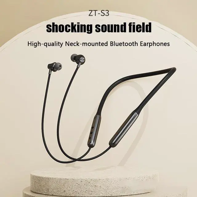 Alt view image 5 of 7 - Bluetooth Neckband Headphones Wireless Neckband Noise Cancelling Earbuds 8 Hours Long Battery Life IPX5 Waterproof Running Sports Workout Headphone for iPhone and Android