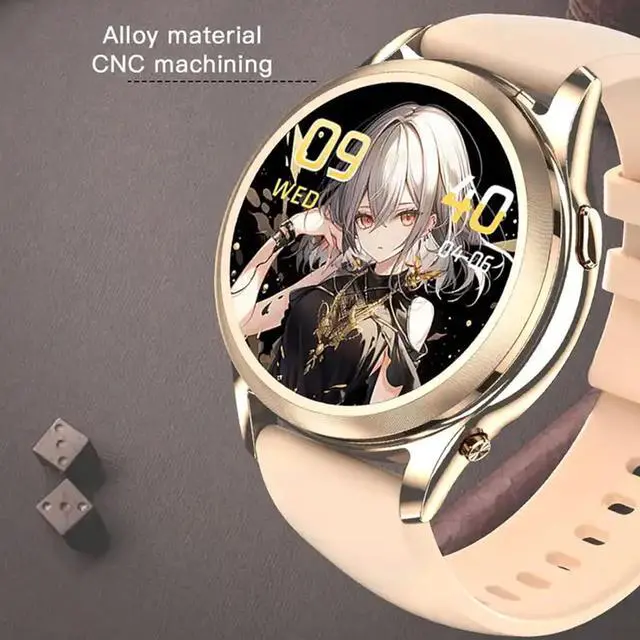 Alt view image 2 of 5 - Women's Smart Watch with Earbuds,2 in 1 Build-in TWS Wireless BT5.0 Earphone Fitness Sports Health Monitor Black X17 MINI