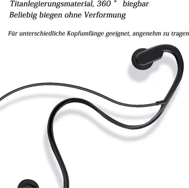 Alt view image 4 of 7 - Wired Bone Conduction Headphones with Type-C,Open Ear Sports Earphones,IPX4 Sweatproof Earphones with Mic for Cycling and Workouts