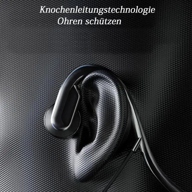 Alt view image 6 of 7 - Wired Bone Conduction Headphones with Type-C,Open Ear Sports Earphones,IPX4 Sweatproof Earphones with Mic for Cycling and Workouts