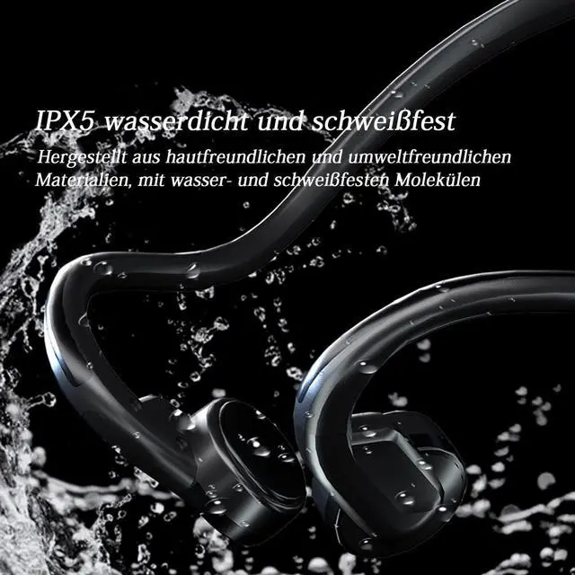 Alt view image 5 of 7 - Wired Bone Conduction Headphones with Type-C,Open Ear Sports Earphones,IPX4 Sweatproof Earphones with Mic for Cycling and Workouts