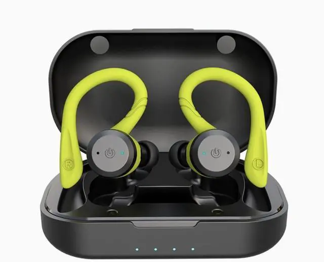 Main image of 20 Hours Play time Swimming Waterproof Bluetooth Earphone Dual Wear Style Sport Wireless Headset TWS Ipx7 Earbuds Stereo (Black)