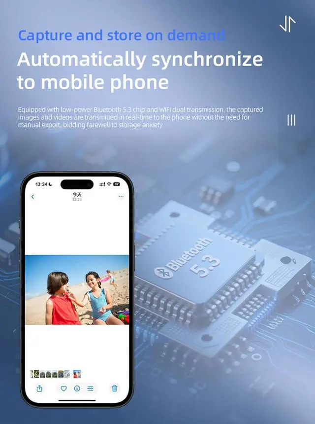 Alt view image 5 of 7 - Smart Recording Camera Glasses That Record Video and Audio for Men Women Smart Glasses with Camera Audio Lentes Que Graban Videos Y Open Ear Earbuds