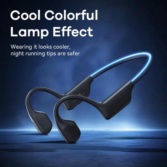 Alt view image 3 of 7 - Waterproof Bone Conduction Headphones for Swimming Wireless Bluetooth Bone Conduction Earbuds Open Ear Headphones Out of Ear Wireless Bluetooth