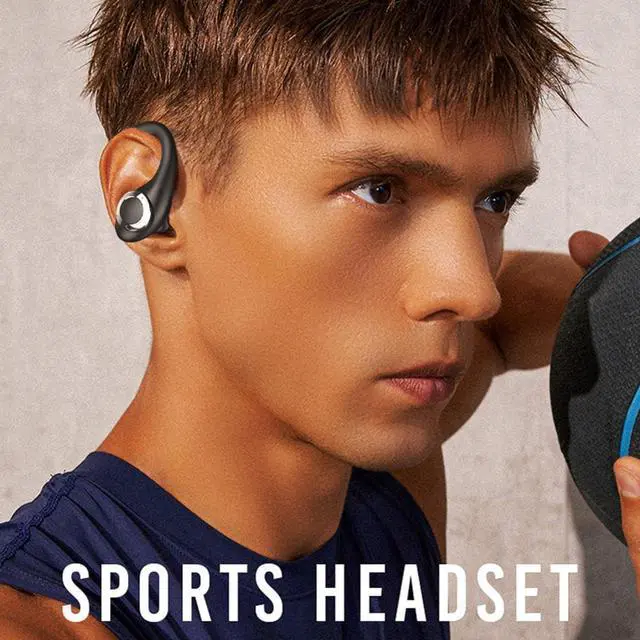 Alt view image 2 of 7 - Wireless Earbuds Bluetooth 5.3 Headphones, in-Ear Earphones with LED Display Noise Cancelling Earphones,IPX7 Waterproof Earphones with Mic & Earhook in Ear Headsets for TV Phone Workout Running