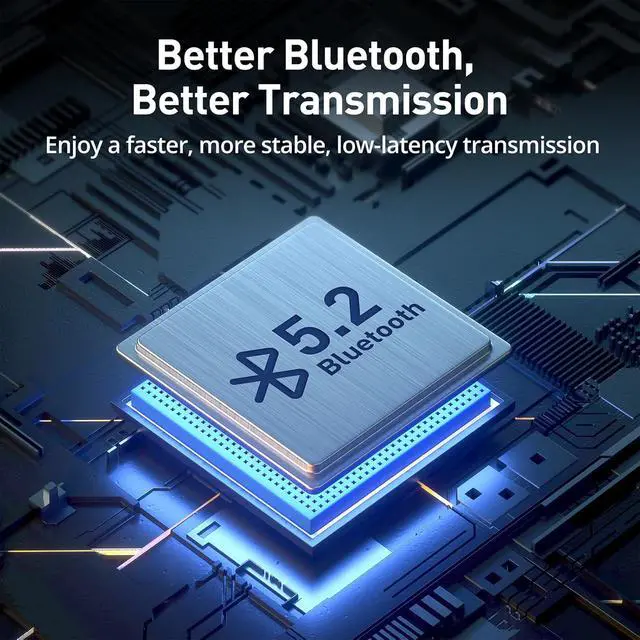 Alt view image 7 of 7 - Wireless Headphones, Bluetooth 5.2 Stereo aptX Wireless Earbuds Bass Bluetooth Earbuds Bulit-in Mic with 16H Playtime, Magnetic, IPX7 Waterproof Perfect for Sport, Gym