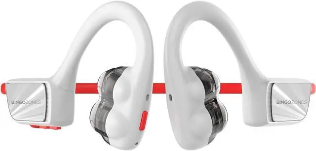 Main image of Open Ear Headphones Wireless Bluetooth, 4-Speakers Open Air Conduction Headsets,IPX6 Warterproof Conducting Earphones with Microphone,8 Hours Playtime for Cycling, Driving, Sports, Gym, Hiking White