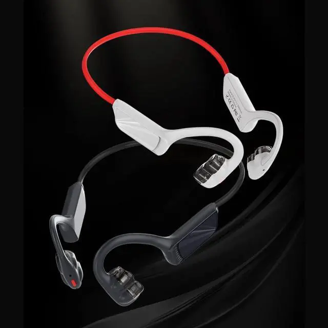 Alt view image 5 of 7 - Open Ear Headphones Wireless Bluetooth, 4-Speakers Open Air Conduction Headsets,IPX6 Warterproof Conducting Earphones with Microphone,8 Hours Playtime for Cycling, Driving, Sports, Gym, Hiking White