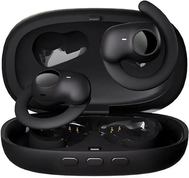 Main image of Earless Out of Ear Headphones Bluetooth Outer Open Ear Wireless Headphones Outside The Ear Open Ear Buds Earbuds Wireless Ear Hanging Bluetooth Headset Bone Air Conduction Earbuds Black