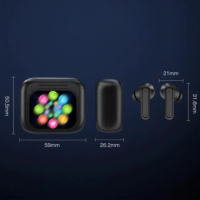 Alt view image 6 of 7 - Rogins Translator Earbuds, AI Translation Earbuds Real Time for 144 Languages, LED Touch Screen Bluetooth Headphone, for Travel, Sports (Black2+White2)