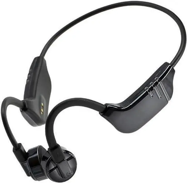 Main image of Bone Conduction Headphones, Open-Ear, Three Replacement Heads, Including IPX8 Waterproof Swimming, Built-in 32GB Sports Earbuds, Microphone, 8H Gaming time, Bicycle, Black