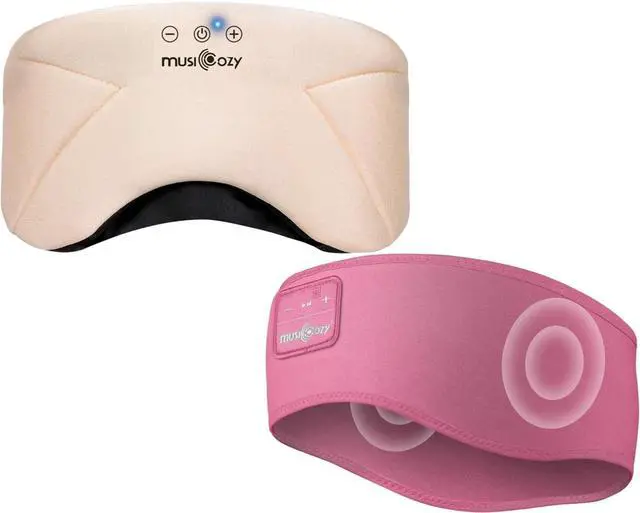 Main image of MUSICOZY Bluetooth 5.4 Sleep Headphones Headband, Zipper Washable Eye Mask with HD Stereo Speakers + Wireless Sports Headband, 14H Playtime Music Headphones for Sleeping, Running, Travel, Meditation