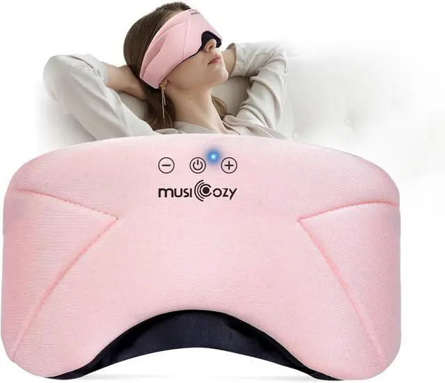 Alt view image 3 of 7 - MUSICOZY Bluetooth 5.4 Sleep Headphones Headband, Zipper Washable Eye Mask with HD Stereo Speakers + Wireless Sports Headband, 14H Playtime Music Headphones for Sleeping, Running, Travel, Meditation