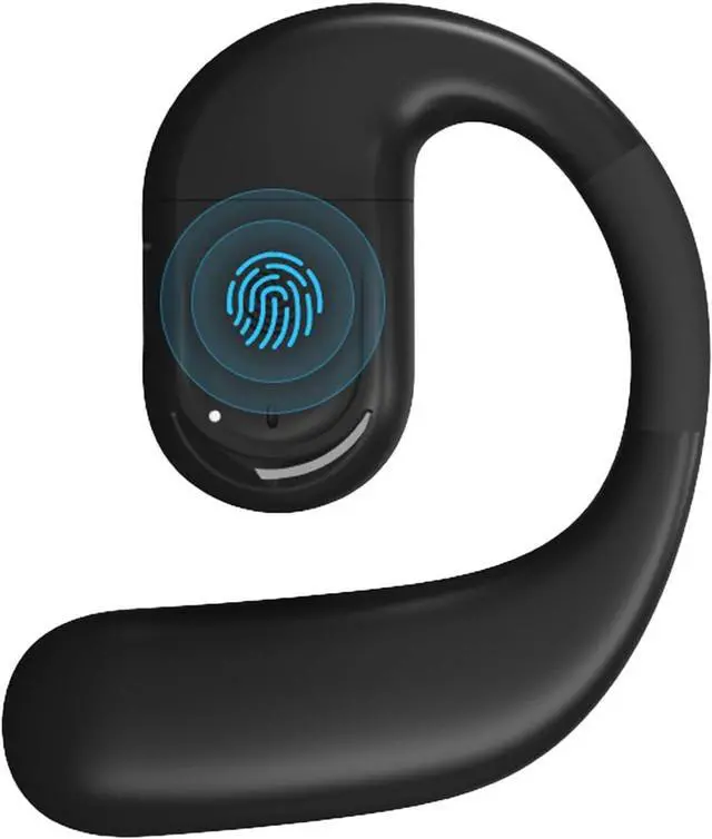 Main image of Single Ear Hook Earphone Over Ear Headphone Bluetooth 5.4 36H Long Battery Life, Soft Silicone Rotatable earpiece, Type-C Fast Charging IPX5 Resistant for Active Sport Lifestyle 78-1