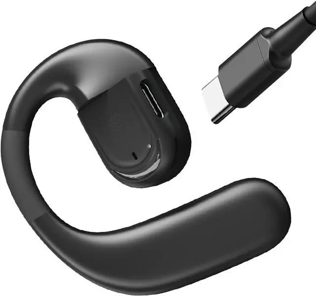 Main image of Single Ear Hook Earphone Over Ear Headphone Bluetooth 5.4 36H Long Battery Life, Soft Silicone Rotatable earpiece, Type-C Fast Charging IPX5 Resistant for Active Sport Lifestyle 78-3
