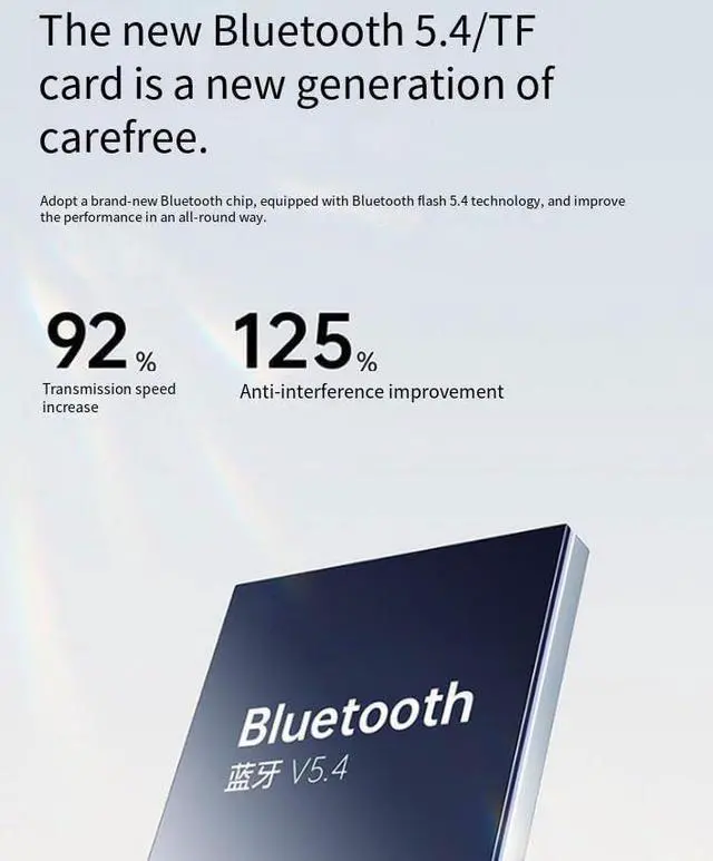 Alt view image 4 of 7 - Neckband Bluetooth Headphones HiFi Stereo Sound 100 Hours Battery Life Ultra-Lightweight Comfort Memory Collar, TF Card can Play Music, Type-C Fast Charging for Home,Traveling,Outdoor,White