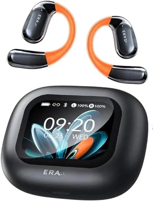 Main image of ERazeir XP15 BIIuetuth V5.4 Earphones OWS Sports BIIuetuth Wirreless Headphones AI Translator Earbuds LCD Touch Sn Open-Ear