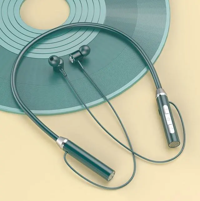Main image of Earphone Neckband Bluetooth Headphones 20H Playtime Deep Bass Earphones Bluetooth Earbuds TF Card-Inserting Wireless Stereo Neckband Ear Buds with Microphone for Sports/Workout/Office,Green