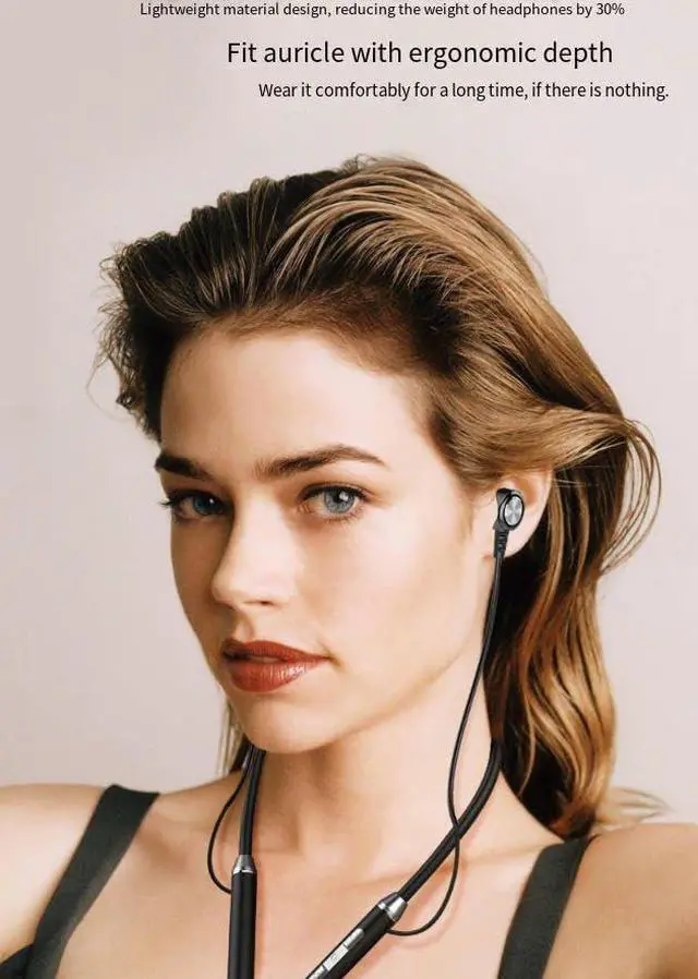 Alt view image 3 of 7 - Earphone Neckband Bluetooth Headphones 20H Playtime Deep Bass Earphones Bluetooth Earbuds TF Card-Inserting Wireless Stereo Neckband Ear Buds with Microphone for Sports/Workout/Office,Green