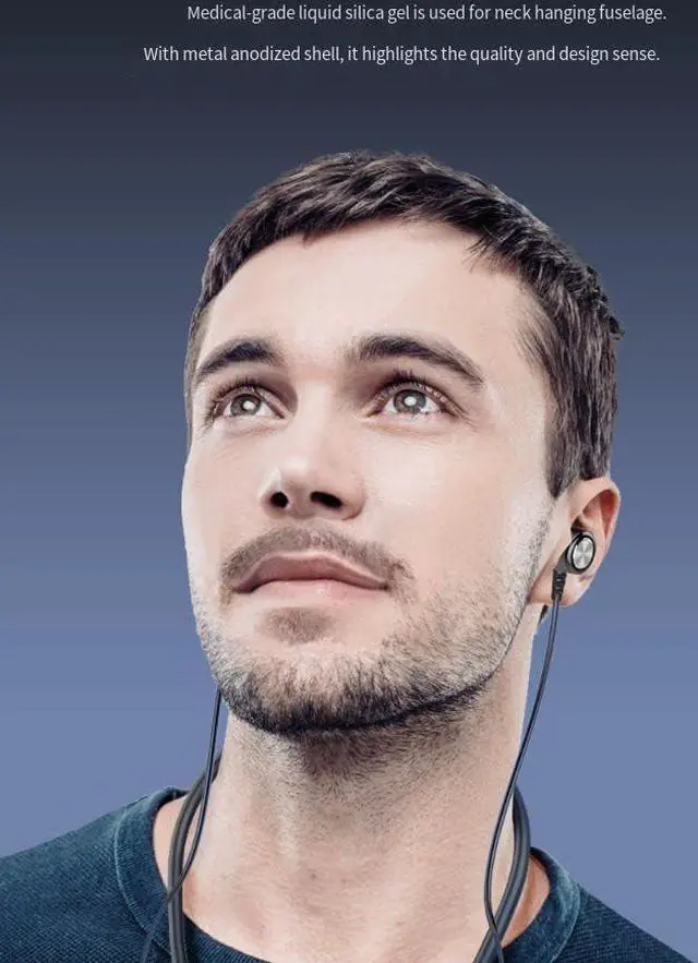 Alt view image 7 of 7 - Earphone Neckband Bluetooth Headphones 20H Playtime Deep Bass Earphones Bluetooth Earbuds TF Card-Inserting Wireless Stereo Neckband Ear Buds with Microphone for Sports/Workout/Office,Green