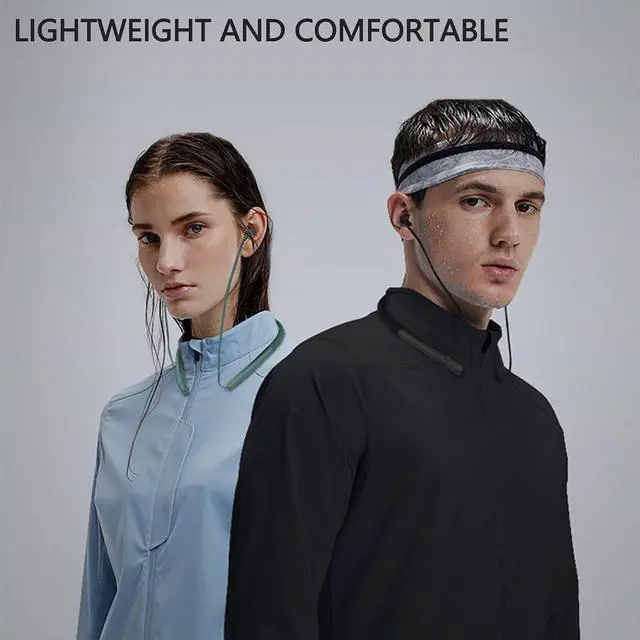 Alt view image 2 of 7 - Bluetooth Headphones with Neckband Wireless Earbuds Magnetic Design Neckband Earbuds with mic Noise Cancelling Wireless Headset 24 Hours' time for Sport