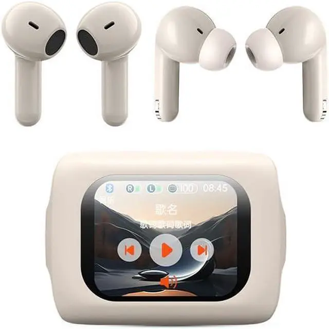Main image of Wireless Ear Buds Bluetooth 5.4 Headphones ANC Noise Canceling,HiFi Stereo & Touch Controls,IPX5 Waterproof in-Ear Earbuds with Mic,Stereo Bass Sports Earphones for iPhone,Android,White