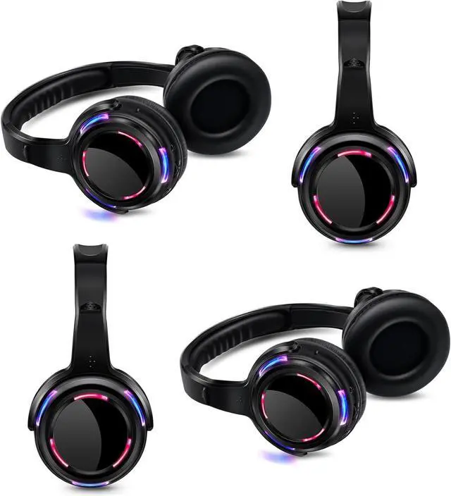 Main image of Wireless Silent Disco Headphones 10 Pieces RF Headset Pack Without Transmitter for DJ Party, Sports,Film,Education and so on