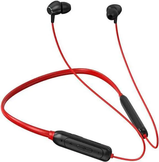 Main image of Neckband Bluetooth Headphones Sports Earphones Wireless Bluetooth V5.3 Earbuds Neckband Earphone,Active Noise Cancellation & ENC Call Noise Cancellation,IPX5 Waterproof Sweatproof Fit Exercise,Red