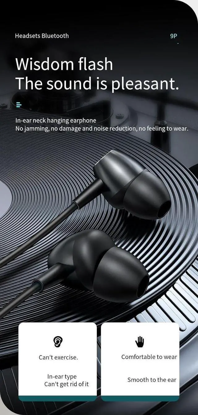 Alt view image 6 of 7 - Neckband Bluetooth Headphones Sports Earphones Wireless Bluetooth V5.3 Earbuds Neckband Earphone,Active Noise Cancellation & ENC Call Noise Cancellation,IPX5 Waterproof Sweatproof Fit Exercise,Red