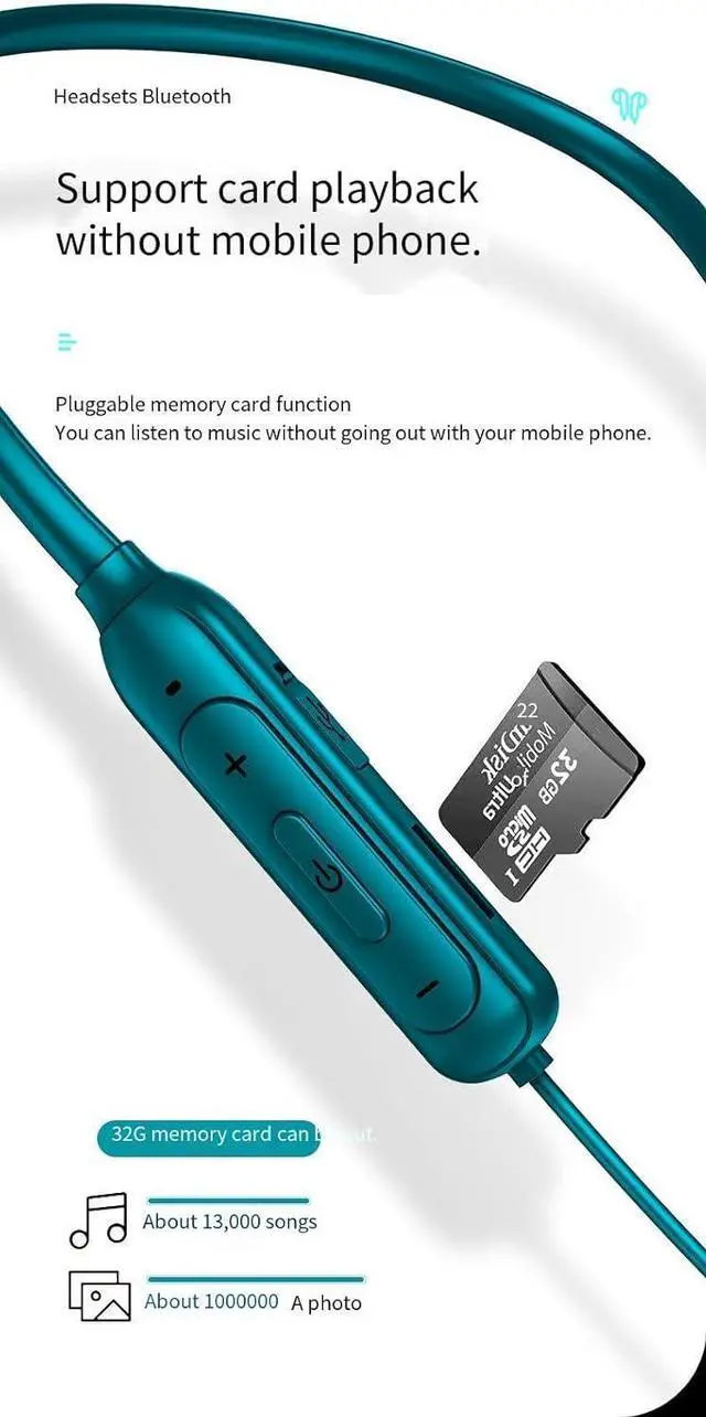 Alt view image 5 of 7 - Neckband Bluetooth Headphones Sports Earphones Wireless Bluetooth V5.3 Earbuds Neckband Earphone,Active Noise Cancellation & ENC Call Noise Cancellation,IPX5 Waterproof Sweatproof Fit Exercise,Red