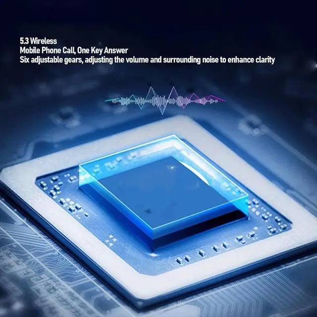 Alt view image 4 of 7 - Open Ear Headphones Earbuds Wireless, 5.3 Bluetooth Ear Buds, Ultra Comfort, Clear Calls, Powerful Sound, Sports Earphones for Running & Workouts