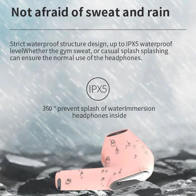 Alt view image 4 of 7 - Wireless Earbuds Bluetooth Headphones with LED Display Charging Case,IPX5 Waterproof Earphones in-Ear Buds with Mic,Advanced Active Noise Cancelling,24H Playtime for Android/iOS Phone-Black