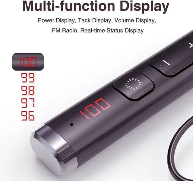 Alt view image 5 of 7 - Neckband Bluetooth 5.1 Headphones Wireless Earbuds Neckband Earphone HiFi Surround Sound,60Hrs Playtime Sport Noise Cancelling Ear Buds with Mic for Running Compatible with iPhone Android,Ergonomic