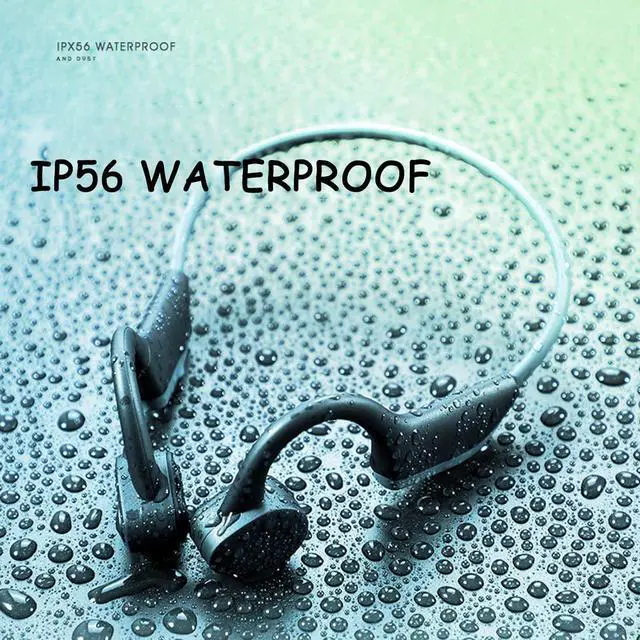 Alt view image 4 of 5 - Bone Conduction Headphones Waterproof Swimming Headphones Built-in Mic Bluetooth 5.0 Open Ear Headset Sport Earphones,Sweatproof Headset for Running,Cycling