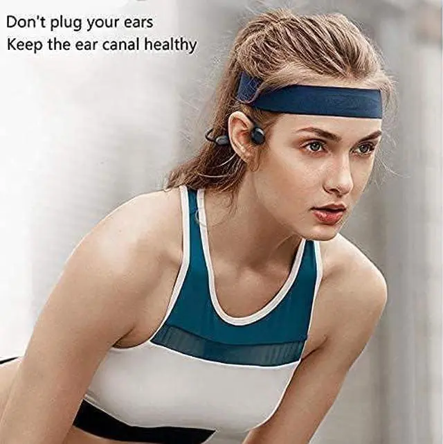 Alt view image 5 of 6 - Bone Conduction Headphones QYNIQIAN IPX8 Waterproof/Sweat Resistant Swimming Sports Earphones Wireless Bluetooth Open Ear Noise Cancelling Headsets Built-in Microphone 8G MP3 Player for Diving Surfing